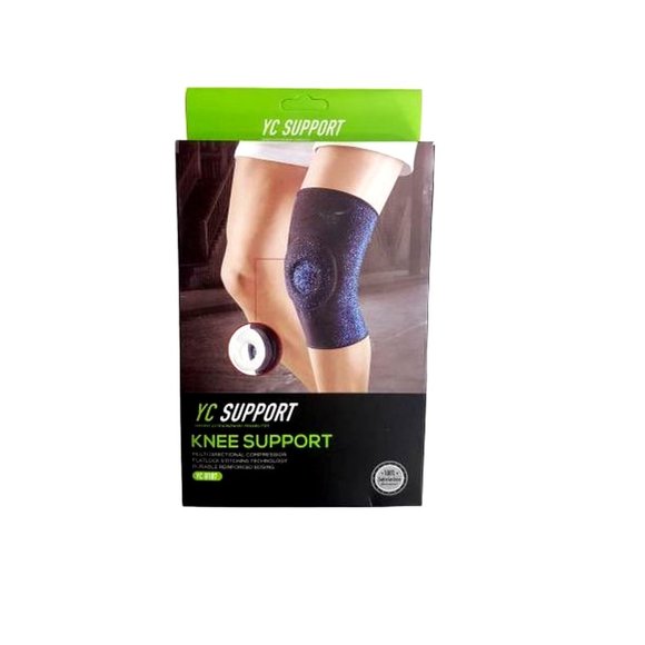 Knee Sleeve Support Elasticated Compression Bandage - Picture 2 of 2